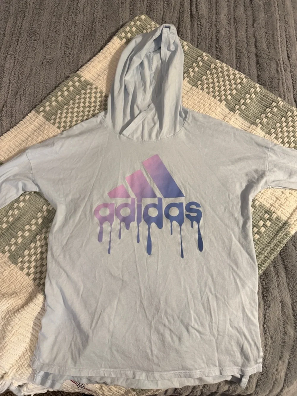 Girls Adidas long sleeve with hood